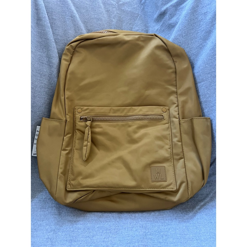 Madewell Backpack in Yellow Mustard Color with Trolley Sleeve